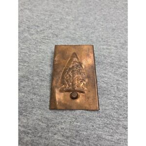Handmade Copper Pressed Arrowhead Tree Navajo Belt Buckle Rare